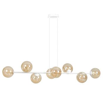 Lampa wisząca z ośmioma źródłami światła biały/miodowy 40W 879/8 ROSSI 8
