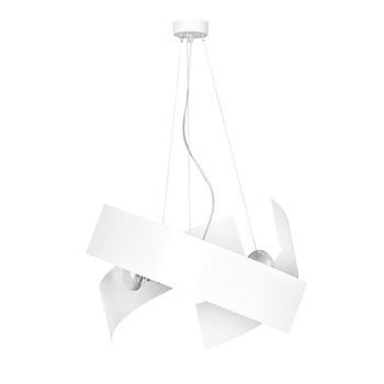 Nowoczesna lampa unikalny design metal biały 3x60W 585/1 MODO