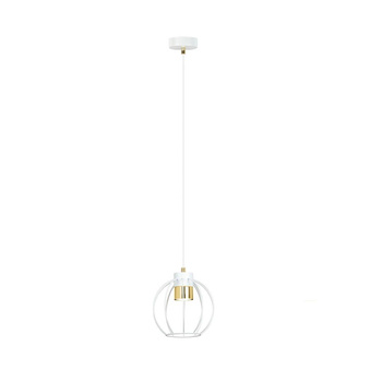 Wisząca lampa w stylu skandynawskim BIAŁA AJAX 1224/1