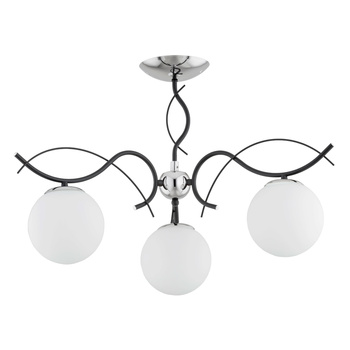 Dekoracyjna lampa sufitowa 3-punktowa YUTA 62383 CZARNA
