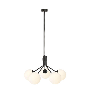 Lampa sufitowa z białymi kloszami 5-punktowy NOVA 1138/5