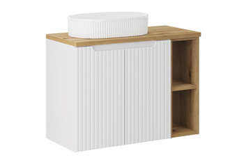 Zestaw meblowy 80cm z blatem i umywalką nablatową Beyond Nova White – SET-NOW B OAK 80CM UN BEYOND WH LR