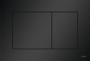 Przycisk spłukujący do WC TECE TECEnow czarny mat 220×150×5 mm | tworzywo sztuczne ,spłukiwanie dwoma ilościami wody 9240407