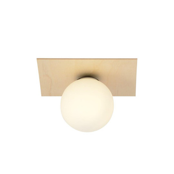 Pojedyncza lampa sufitowa jasna z kloszem KENZO 1A 1142/1A