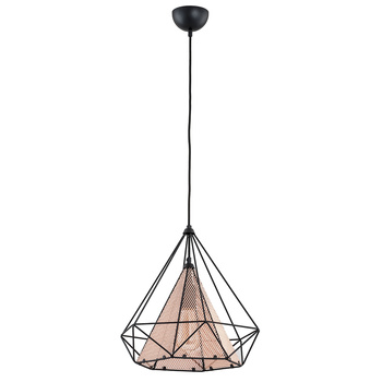 Lampa wisząca loft industrialna barwa miedzi Net 1xE27