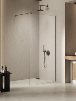 Walk-in 140x200 – Gunmetal, szkło 8 mm (K-1761) | New Trendy