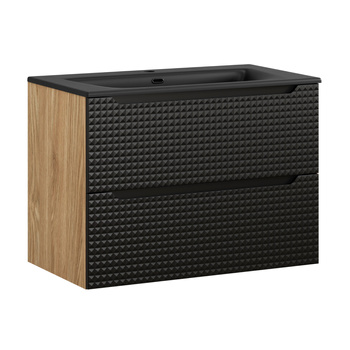 Zestaw meblowy 80cm z umywalką meblową SKY Luxor Black – set-lxbl 80cm s sky bl