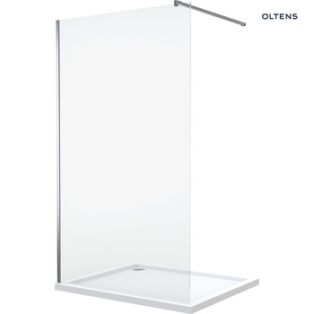 Oltens Vida ścianka prysznicowa 120 cm chrom połysk/szkło przezroczyste 22004100
