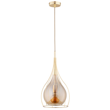 Opływowa lampa wisząca LOTUS DUO 61281 ZŁOTA