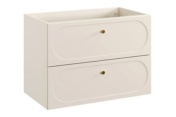 Szafka łazienkowa Comad 80cm 2 szuflady Beż Piaskowy – DONNA SAND 82-80-46-2S