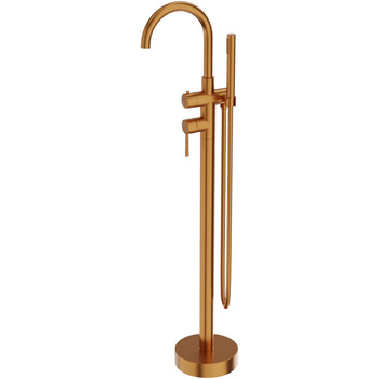 Bateria wannowa wolnostojąca okrągła Orion Brushed Copper