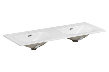 Umywalka meblowa dwukomorowa 120cm SKY 120D-8099