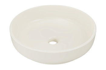 Umywalka nablatowa ceramiczna Kość Słoniowa 40cm RIVER 1 IVORY MATT UN 40 ( E-6595 ) Comad
