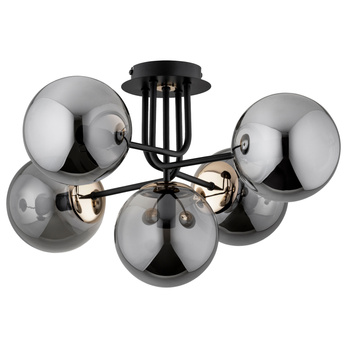 Lampa sufitowa BOSS 63181 z dużymi kloszami CZARNA