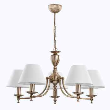 Stylizowana lampa sufitowa 5-punktowa SOFIA 18345 ZŁOTA