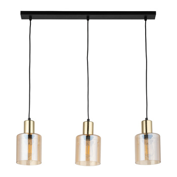 Lampa wisząca z kloszami Sierra Gold Amber Listwa 6666 TK Lighting