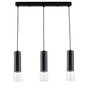 Lampa wisząca Manacor czarna 3xGU10