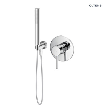 Zestaw Oltens Molle bateria prysznicowa podtynkowa z zestawem prysznicowym Ume Hvita chrom 36612100