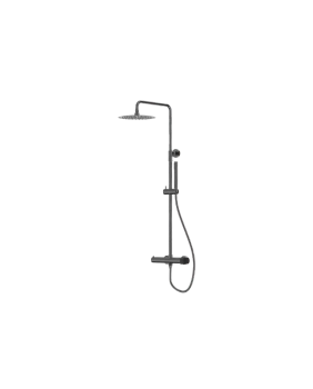 Natynkowy zestaw prysznicowy z deszczownicą Spark Gunmetal