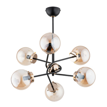 Lampa sufitowa 6-punktowa KOLZA 63126 z kloszami
