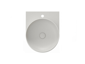 Ravak Umywalka ceramiczna Ravak cienkościenna Yard 40 cm z otworem Smoke Grey XJX0O240000