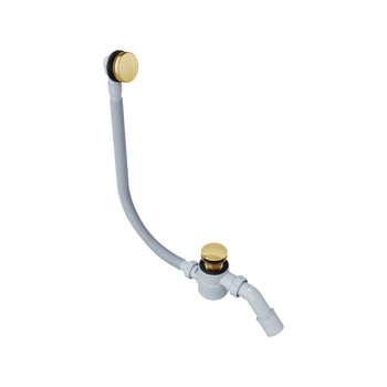 Moli syfon wannowy czyszczony od góry rozmiar do każdej wanny, złoty połysk