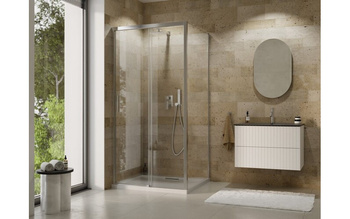 Kabina prysznicowa  100x90 Actis Chrom 100x90 cm – Besco DA-100-PB90