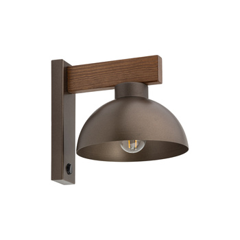 Pojedynczy kinkiet ścienny E27 brązowy OSLO 6279 TK Lighting