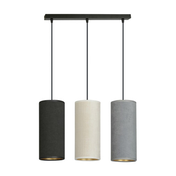 Lampa wiszące tuby 4 kolory 50cm 3x60W czarny/szary/biały/złoty 1068/3 3 MIX