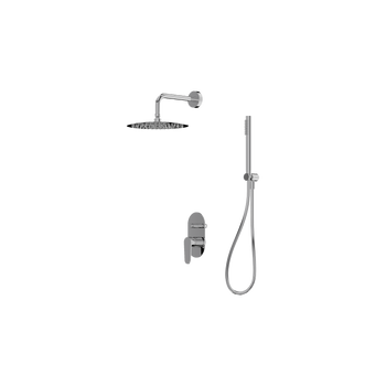 Podtynkowy zestaw prysznicowy z deszczownicą Cetus Chrome