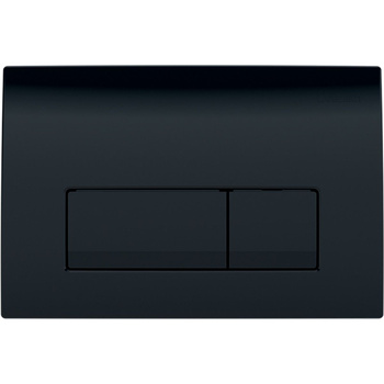 Przycisk uruchamiający GEBERIT Delta50 prostokątny RAL 9005 czarny 246 x 164 x 23 mm | 115119DW1