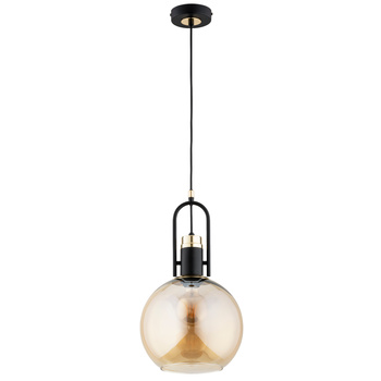 Modernistyczna wisząca lampa z kloszem MOVENA 61275 ZŁOTA