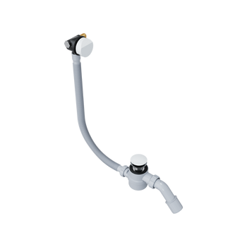 Hover syfon wannowy z napełnianiem czyszczony od góry, rozmiar do każdej wanny, biały połysk