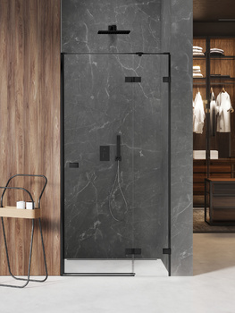 Drzwi wnękowe 100x200 – Czarny, szkło 6 mm (EXK-6840) | New Trendy