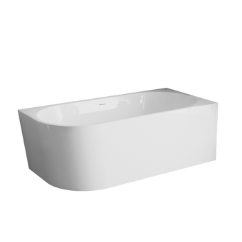 WANNA WOLNOSTOJĄCA PRZYŚCIENNA PRAWA 160 CM ASTRI Z SYFONEM