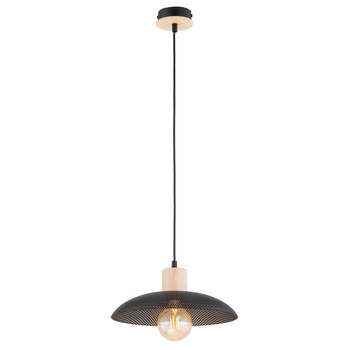 Lampa wisząca z ażurowym kloszem KOBE 1 BLACK 1318/1