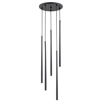 Finezyjna lampa CARMEN 63147 wisząca CZARNA