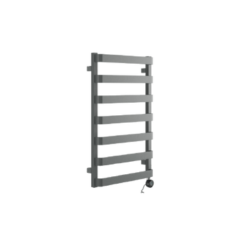 Meteor grzejnik łazienkowy elektryczny 85x50 cm z grzałką elektryczną 400W, szary metalik