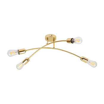 Złota lampa HELIX salon/kuchnia, metalowa TK Lighting 4688