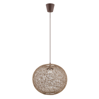 Lampa wisząca BOHO brązowa Abaka 1xE27