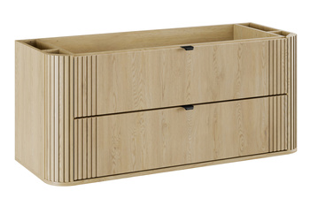 Comad szafka pod umywalkę 120cm 2 szuflady Dąb Cremona – OVALIA CREMONA 82-120-46-2S