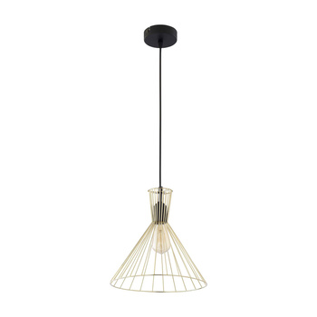 Lampa sufitowa z jedną żarówką E27 czarny/złoty SAHARA 3350 TK Lighting