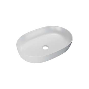 Jima umywalka nablatowa 61x41 cm owalna, biały mat