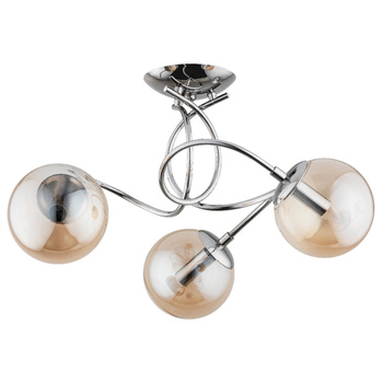 Chromowany żyrandol ROTER 63071 z kloszami