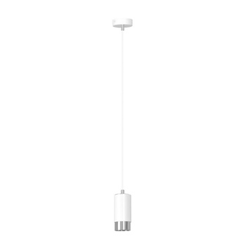 Pojedyncza lampa wisząca biały/chrom 30W 814/1 FUMIKO 1