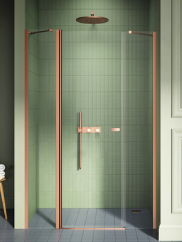 Drzwi wnękowe 130x195 – Miedziany, szkło 6 mm (D-0969A) | New Trendy