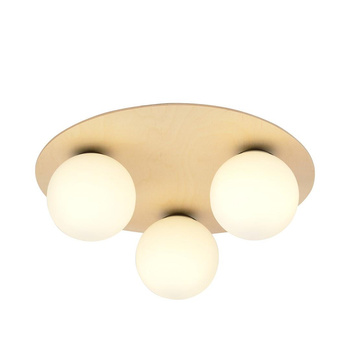 Okrągła lampa sufitowa, białe klosze 3-punktowa KENZO 1142/3B