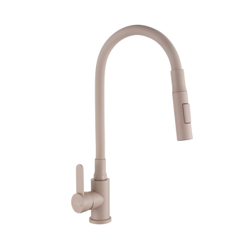 BATERIA ZLEWOZMYWAKOWA DALIS Z RUCHOMĄ 2F WYLEWKĄ, BEŻOWA