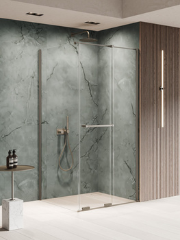 Kabina prysznicowa 160x120x200 – Gunmetal, szkło 8 mm (EXK-7908) | New Trendy