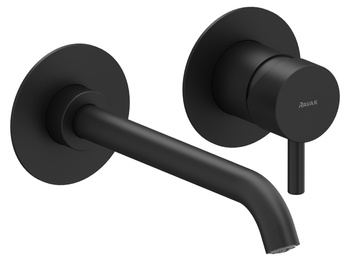 Ravak Bateria umywalkowa podtynkowa Ravak Espirit ES 019.20BLM.O1.RB07B do R-box dwuczęściowa czarny mat X070278